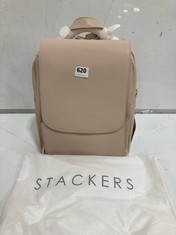 STACKERS PLAIN LAPTOP BACKPACK - BLUSH PINK