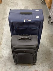 JOHN LEWIS LARGE LUGGAGE IN NAVY TO INCLUDE JOHN LEWIS SMALL LUGGAGE IN BLACK