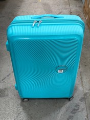 AMERICAN TOURISTER LARGE HARD SHELL SUITCASE - TURQUOISE