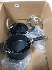 SET OF PANS WITH LIDS