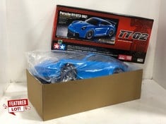 TAMIYA PORSCHE 911 GT2 (992) REMOTE CONTROL CAR - BLUE - RRP £124