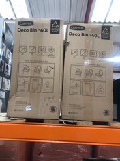 2 X CURVER 40L DECO BIN