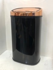 TOWER 58L SQUARE SENSOR BIN - ROSE GOLD / BLACK