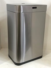 TOWER STAINLESS STEEL 75L RECTANGULAR SENSOR BIN - RRP £135