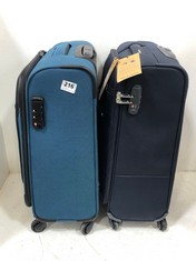 SAMSONITE BASE BOOST 35CM SUITCASE IN BLACK TO INCLUDE PAKLITE SUITCASE - TEAL