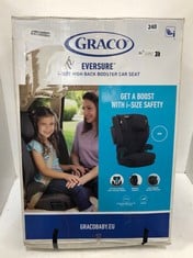 GRACO EVERSURE I-SIZE HIGH BACK BOOSTER CAR SEAT - IRON