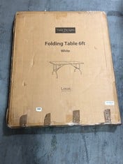 VIDA DESIGNS 6FT FOLDING TABLE IN WHITE