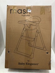 MASH BABY HIGHCHAIR IN WHITE - RRP £120