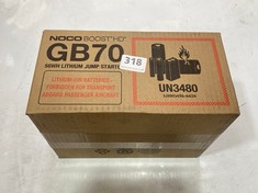 NOCO BOOST HD 56WH LITHIUM JUMP STARTER - MODEL NO. GB70 - RRP £200