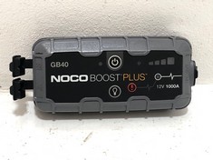 NOCO BOOST PLUS 12V 1000A JUMP STARTER - MODEL NO. GB40 - RRP £115