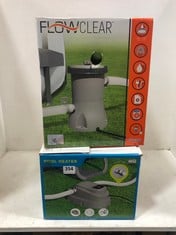 2 X ASSORTED ITEMS TO INCLUDE BESTWAY FLOWCLEAR FILTER PUMP