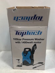 TOPTECH 105BAR PRESSURE WASHER WITH 1400W MOTOR