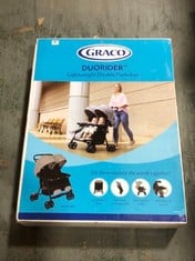 GRACO DUORIDER LIGHTWEIGHT DOUBLE PUSHCHAIR - STEEPLE GREY - RRP £150