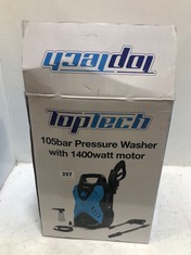 TOPTECH 105BAR PRESSURE WASHER WITH 1400W MOTOR