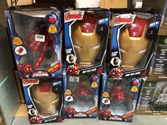 6 X MARVEL ITEMS TO INCLUDE MARVEL AVENGERS IRON MAN MASK