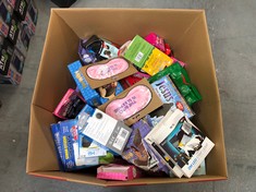 LARGE BOX OF ASSORTED NOVELTY ADULT GAMES/TOYS TO INCLUDE MENKIND GROW YOUR OWN HAIRY COCK