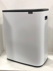 BRABANTIA 60L BO TOUCH BIN - FRESH WHITE - RRP £240