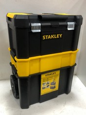 STANLEY ESSENTIAL ROLLING WORKSHOP WITH METAL LATCHES - YELLOW/BLACK