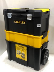 STANLEY ESSENTIAL ROLLING WORKSHOP WITH METAL LATCHES - YELLOW/BLACK