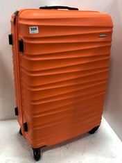 WITTCHEN LARGE HARD SHELL SUITCASE IN ORANGE