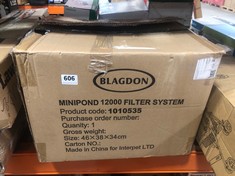 BLAGDON MINIPOND 1200 FILTER SYSTEM - BLACK - RRP £160