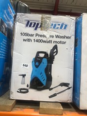 TOPTECH 105BAR PRESSURE WASHER WITH 1400W MOTOR