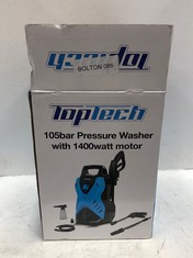 TOPTECH 105BAR PRESSURE WASHER WITH 1400W MOTOR