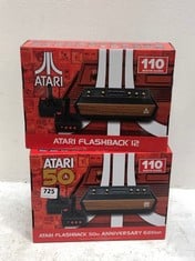 2 X ATARI FLASHBACK 50TH ANNIVERSARY EDITION GAMES CONSOLE