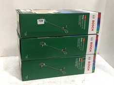 3 X BOSCH EASYGRASSCUT 26 CORDED GRASS TRIMMER TO INCLUDE BOSCH EASYGRASSCUT 23 CORDED GRASS TRIMMER