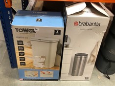 TOWER 50L SENSOR BIN TO INCLUDE BRABANTIA TOUCH BIN 30L