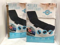 2 X WELL BEING FULL BODY MASSAGER MAT WITH HEAT FUNCTION