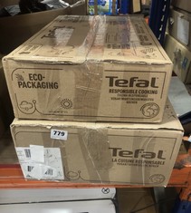 2 X ASSORTED TEFAL PANS TO INCLUDE 28CM WOK