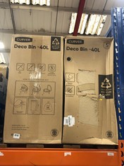 2X CURVER DECO BIN 40L