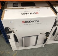 BRABANTIA BO TOUCH BIN WITH 2 INNER BUCKETS 2 X 30L