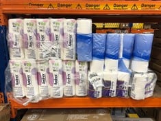 APPROX 20 X ASSORTED TOILET ROLL TO INCLUDE ANDREX 12 ROLLS OF GENTLE CLEAN TOILET PAPER 2PLY