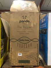 PANDA MEMORY FOAM BAMBOO MATTRESS TOPPER APPROX 135CM - RRP £119