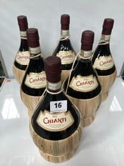 6 X BOTTLES OF 2022 CHIANTI DRY RED WINE 1.5L (18+ ONLY) (COLLECTION DAYS: MONDAY 29TH JULY TO WEDNESDAY 31ST JULY)