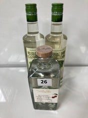 2 X BOTTLES OF VODKA MIT BISONERAS FLAVOURED VODKA WITH BISON GRASS 700ML TO INCLUDE ZUNFTLER CHERRY SCHNAPPS 70CL (18+ ONLY) (COLLECTION DAYS: MONDAY 29TH JULY TO WEDNESDAY 31ST JULY)