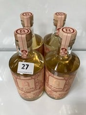 4 X BOTTLES OF ANNO LADY FRANKLIN GOLDEN BOTANICAL RUM 70CL (18+ ONLY) (COLLECTION DAYS: MONDAY 29TH JULY TO WEDNESDAY 31ST JULY)