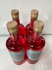 4 X BOTTLES OF JIN MALLOWS STRAWBERRY & COCONUT DISTILLED GIN 70CL (18+ ONLY) (COLLECTION DAYS: MONDAY 29TH JULY TO WEDNESDAY 31ST JULY)