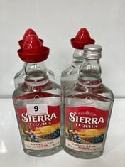 4 X BOTTLES OF SIERRA AGAVE AZUL TEQUILA BLANCO 500ML (18+ ONLY) (COLLECTION DAYS: MONDAY 29TH JULY TO WEDNESDAY 31ST JULY)
