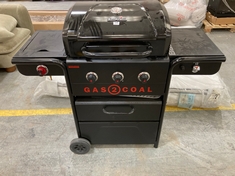 CHAR-BROIL GAS 2 COAL 3 BURNER GAS HYBRID BBQ RRP- £495