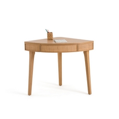 LAREDOUTE ACHILDE OAK CORNER CONSOLE DESK WITH DRAWER RRP- £325