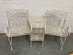 IVORY IRON GARDEN FURNITURE (KERBSIDE PALLET DELIVERY)