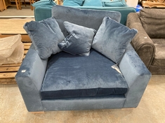 INFINITY LOVESEAT CHAIR MAISON VELVET MINERAL RRP- £1249