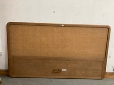 OSCAR CANE & OAK HEADBOARD EMPEROR SIZE