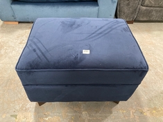 CANTERBURY STORAGE FOOTSTOOL IN VELVET MIDNIGHT RRP- £349