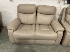 LAY-Z-BOY DAYTONA POWER RECLINER 2 SEATER SOFA OYSTER FAUX LEATHER RRP- £2299.99