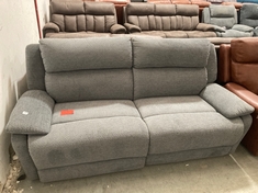 LAY-Z-BOY DENVER 3 SEATER POWER RECLINER GREY FABRIC