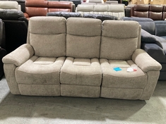 LAY-Z-BOY DAYTONA 3 SEATER POWER RECLINER MINK FABRIC